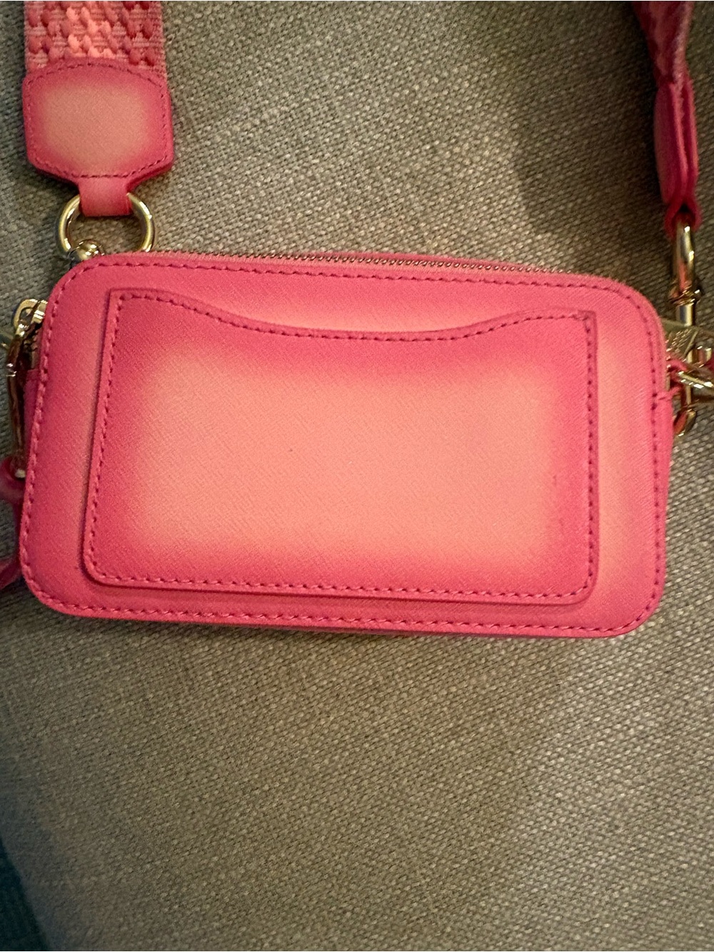 NEW Marc Jacobs Pink Leather The Fluoro Edge Snapshot - Picture 2 of 7